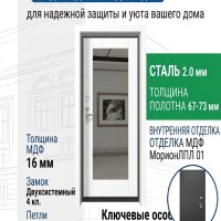 Входная металлическая дверь ДС 2  16 Нарцисс К 05