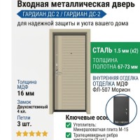 Входная металлическая дверь ДС 2  16 ФЛ 507
