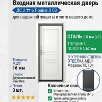 Входная металлическая дверь ДС 2  6 Прайм Л 03