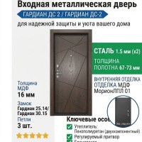 Входная металлическая дверь ДС 2  16 ФШ 00